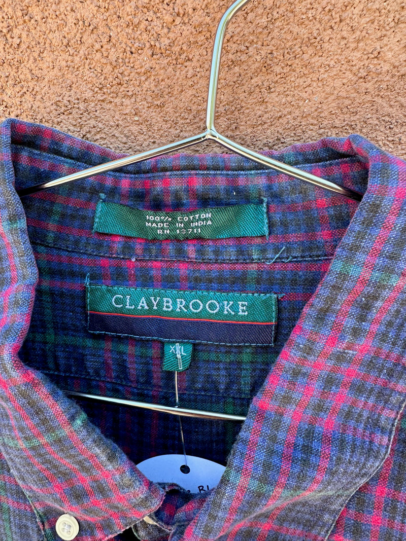 Pink, Green, Blue Plaid Claybrooke Shirt