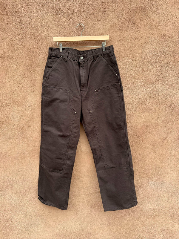 Chocolate Loose Fit Washed Duck Carhartt Utility Pants 36 x 32 NWT