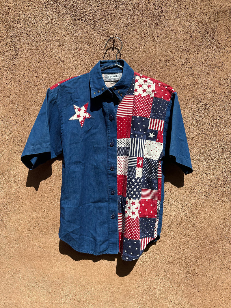 Patchwork Style Americana Blouse by Starfire