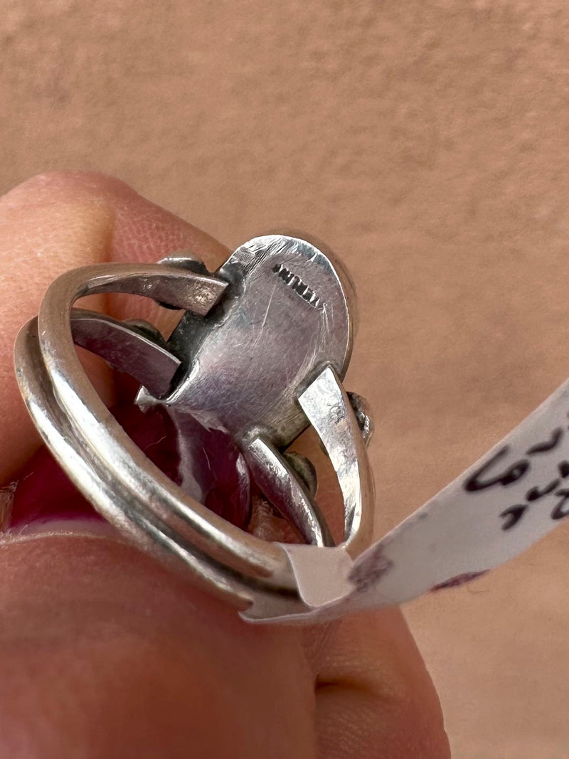 Teardrop Turquoise Sterling Silver Ring