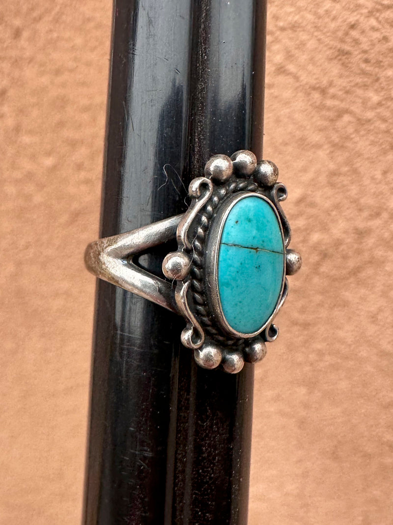 Turquoise & Sterling Silver Southwestern Ring - as is