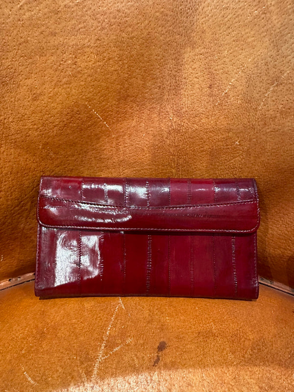 Red Eel Skin Wallet