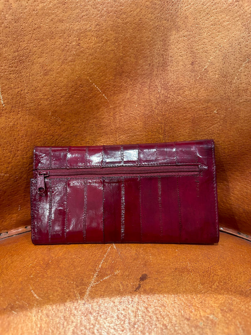 Red Eel Skin Wallet