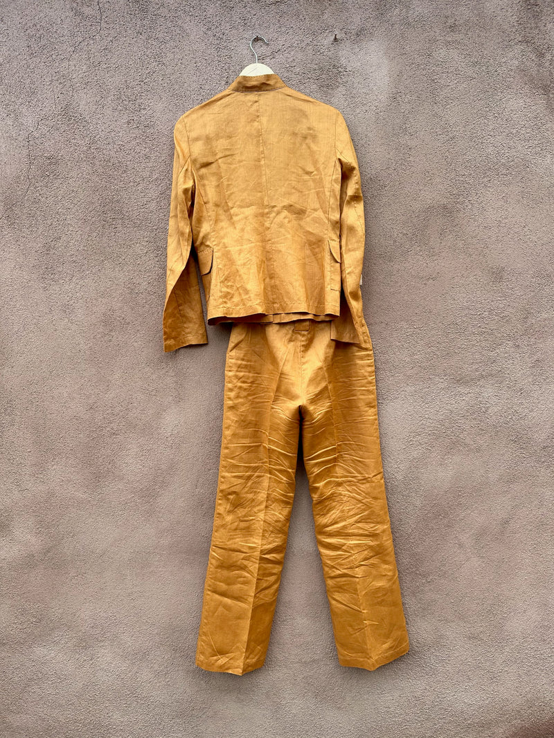 Cleopatra Mustard Linen 2-Piece Set