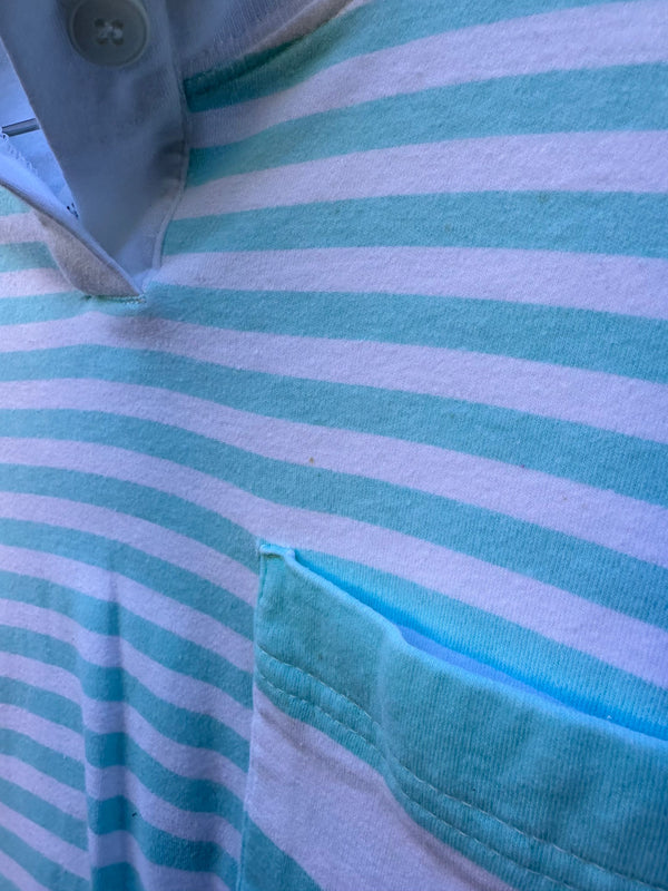 1980's Cathy Daniels Striped Blue Tee