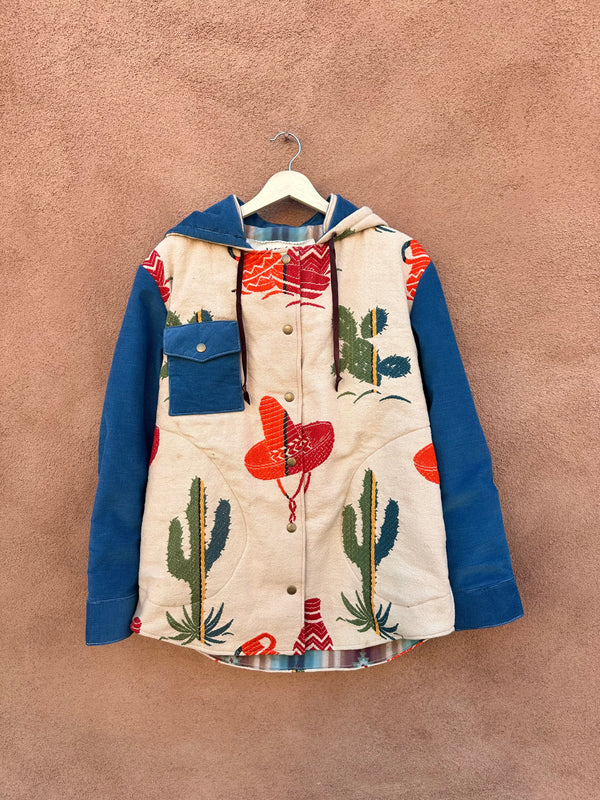 Hand Made Laura Kury Mexican Upholstery Jacket