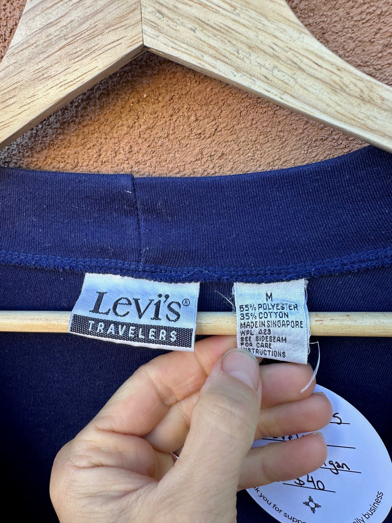 1980's Levi's Travelers Navy Cardigan