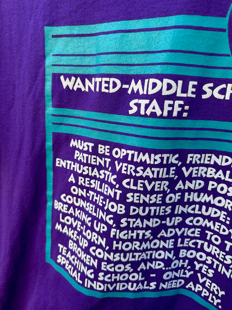 Wanted Middle School Staff T-shirt