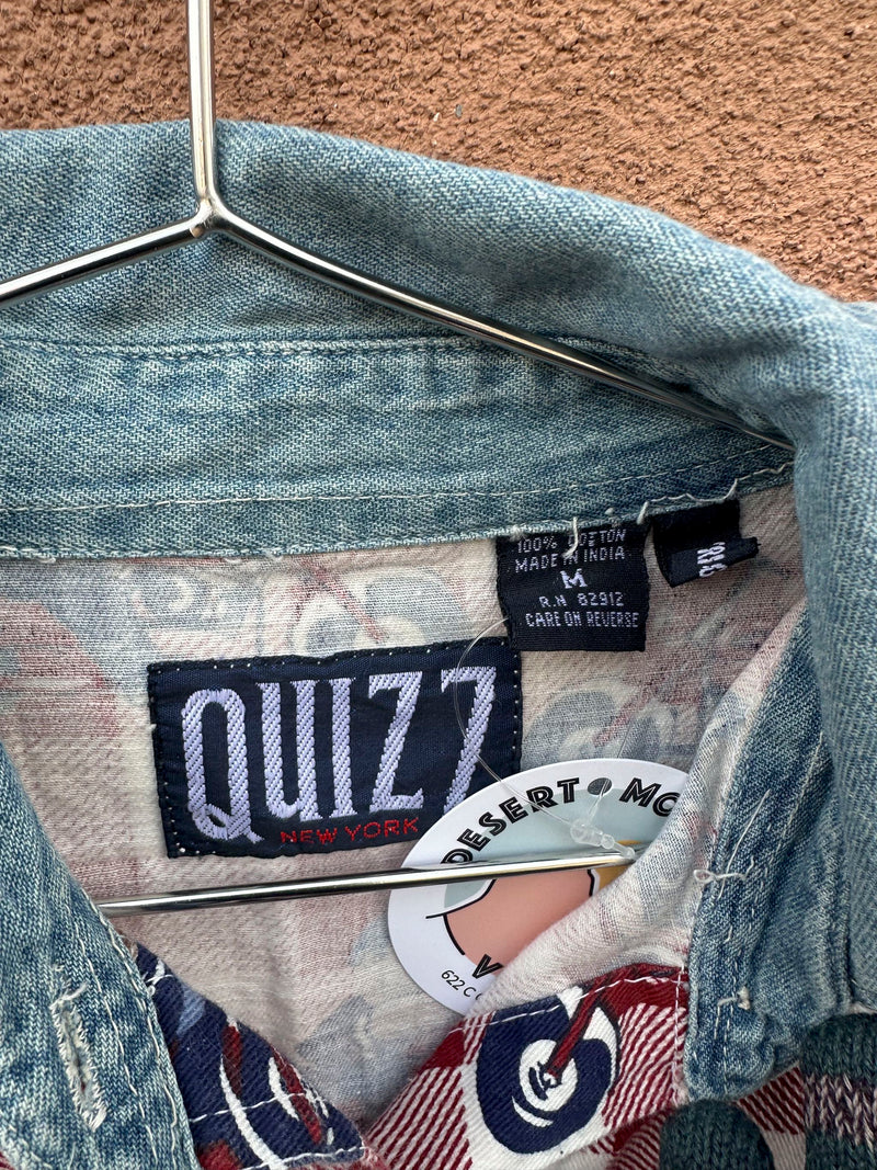 Quizz Leather Daddy Biker Bear Blouse