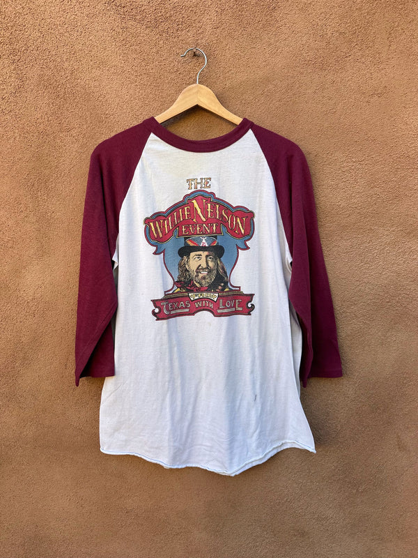 1970's The Willie Nelson Event Raglan Tee