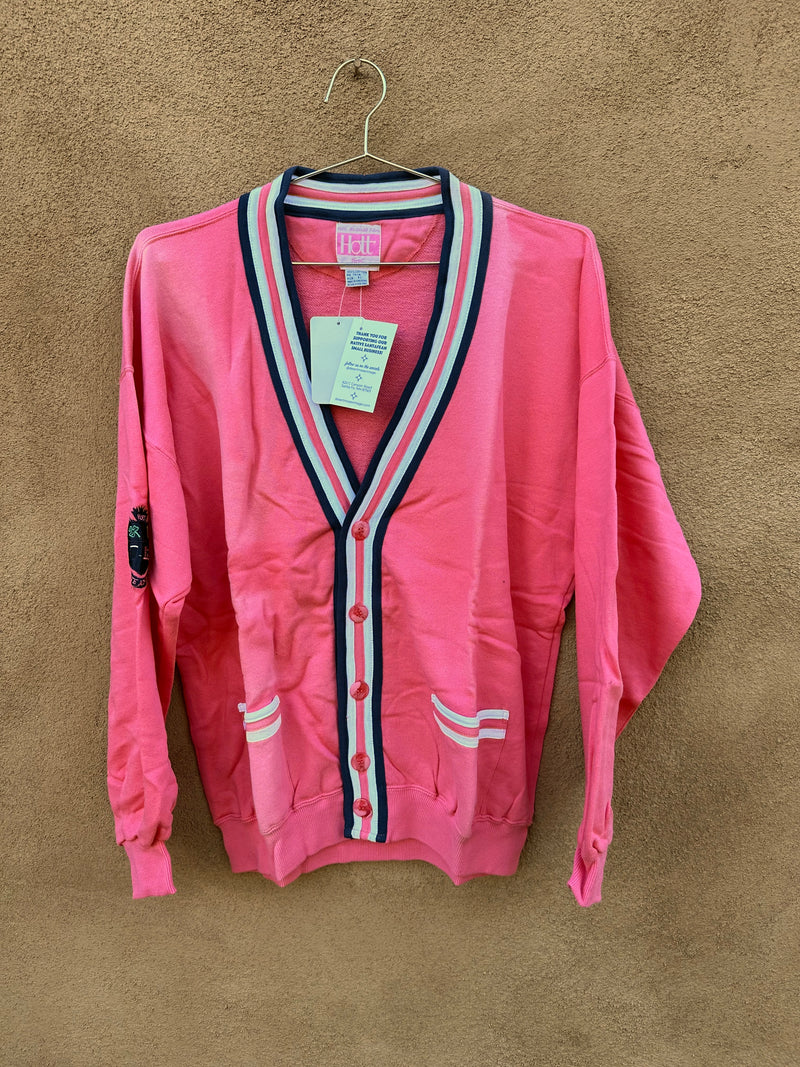 Salmon Cotton Cardigan by Holt - Deadstock