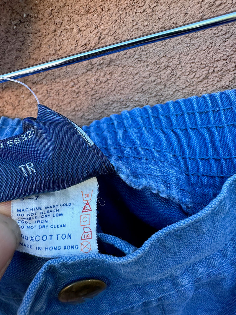 Early 1980's Nike Blue Slacks - Made in Hong Kong