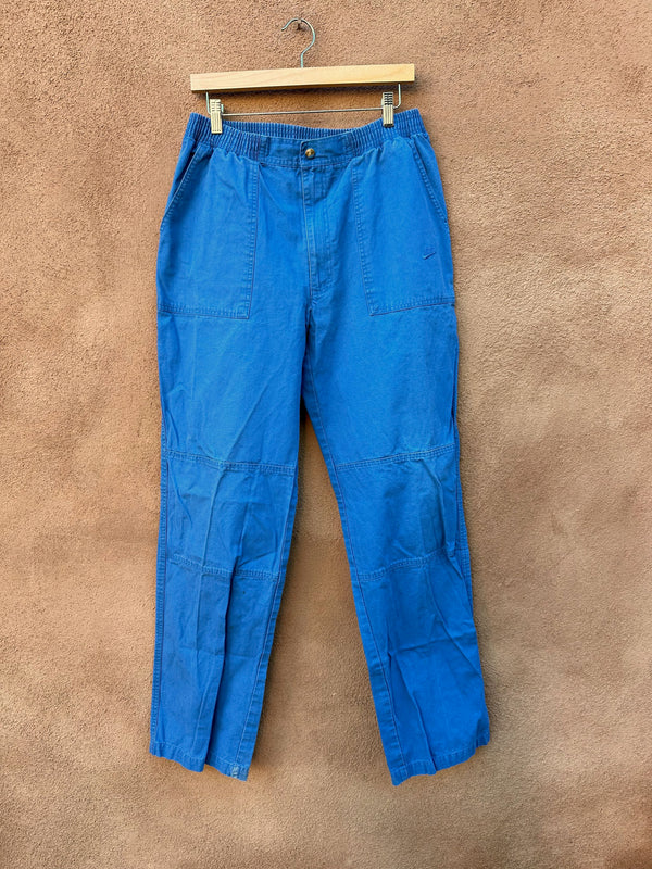 Early 1980's Nike Blue Slacks - Made in Hong Kong