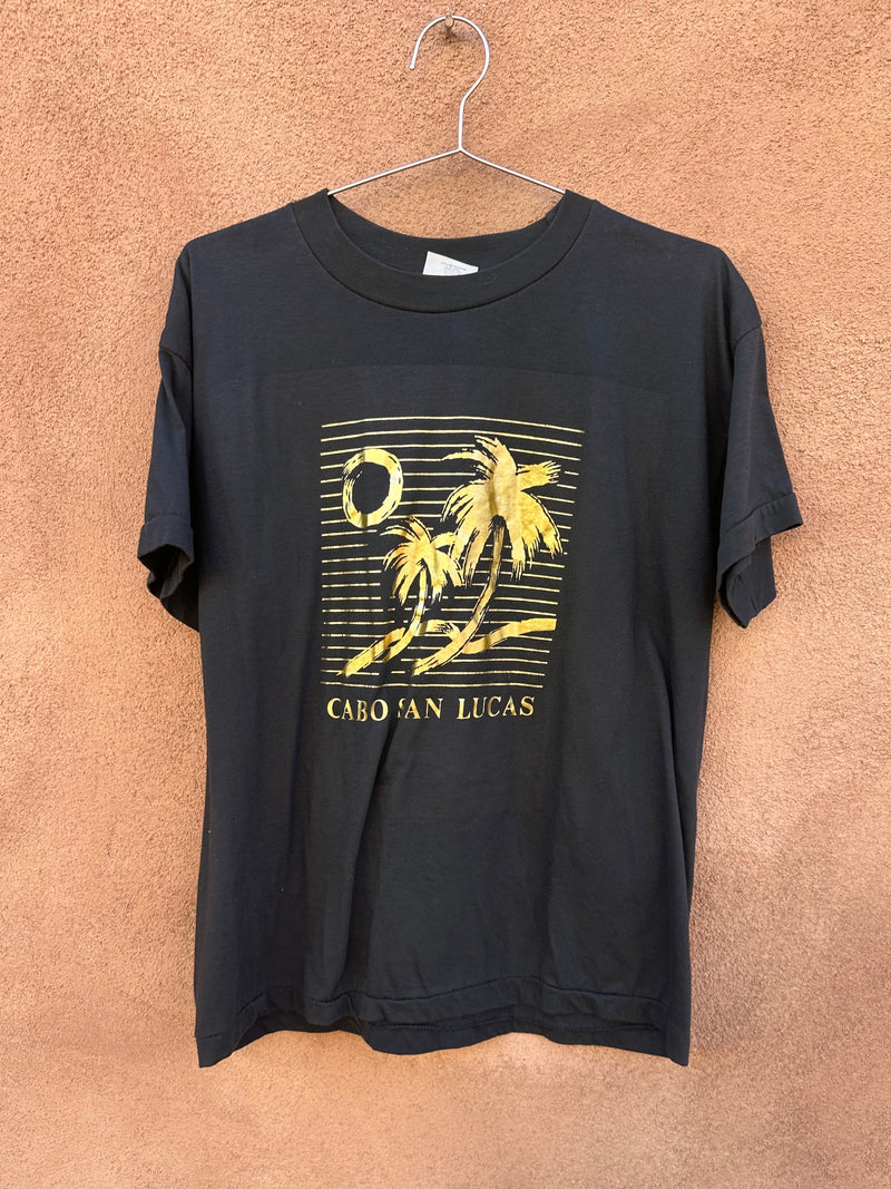 80's Cabo San Lucas Black & Gold T-shirt