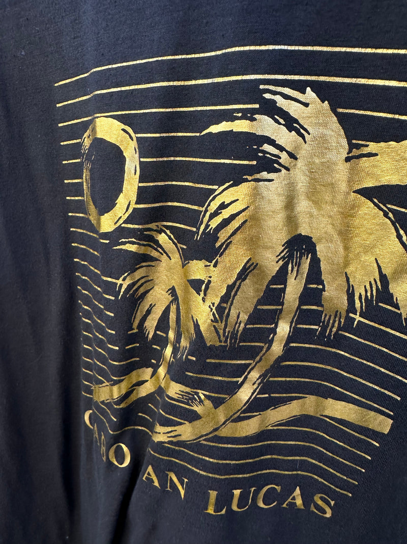 80's Cabo San Lucas Black & Gold T-shirt