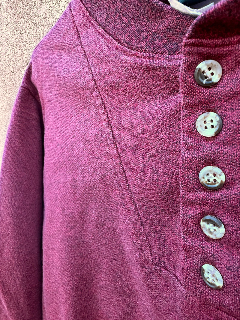 Greatland Apparel Maroon Henley Sweatshirt