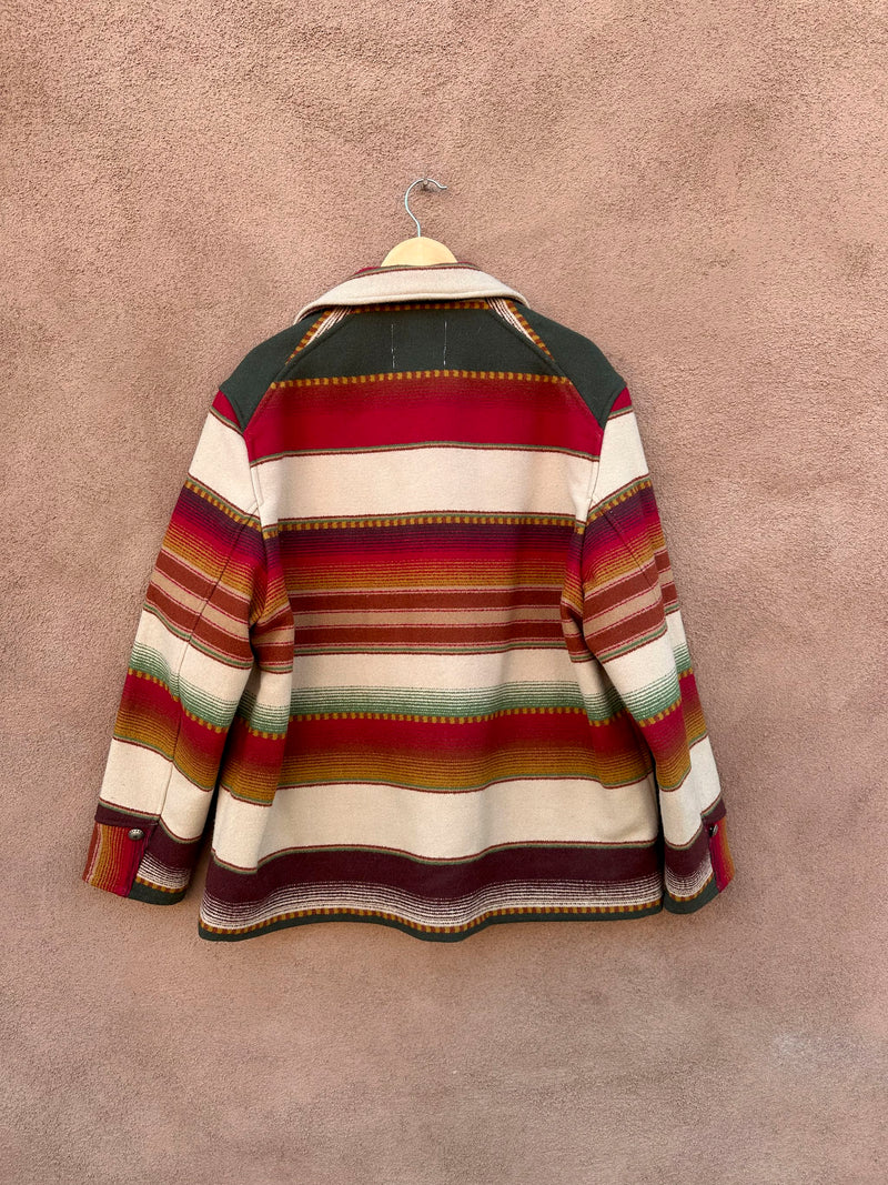 Rare Pendleton Santa Fe Stripe Men's Wool Jacket - XL