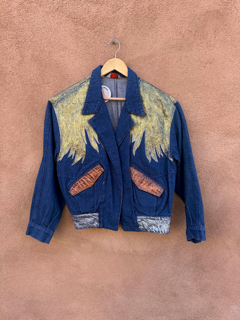 Glitter Cowgirl Denim Jacket - small