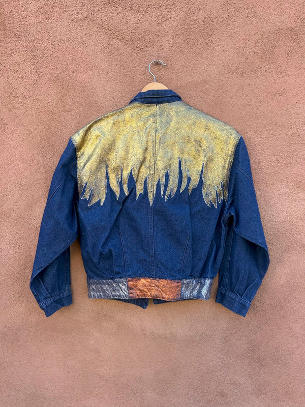 Glitter Cowgirl Denim Jacket - small