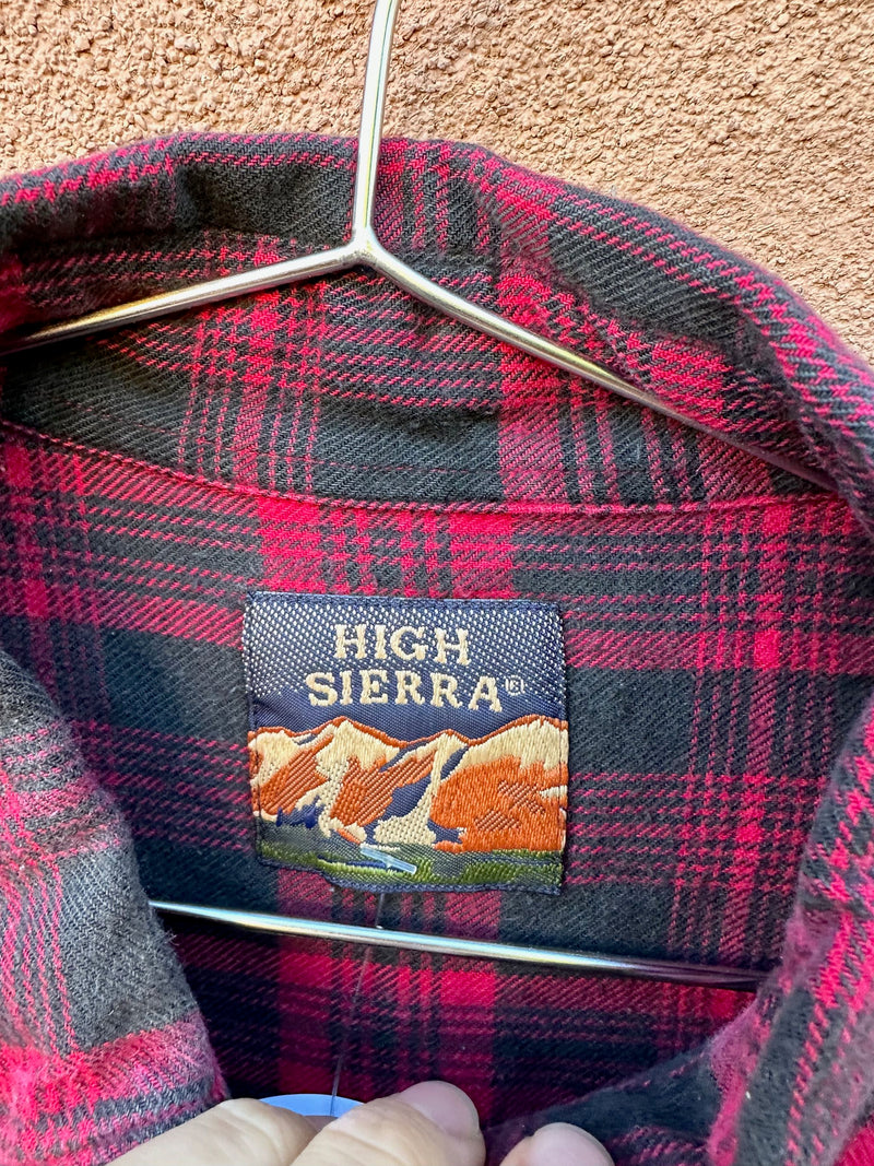 90's High Sierra Red Plaid Flannel