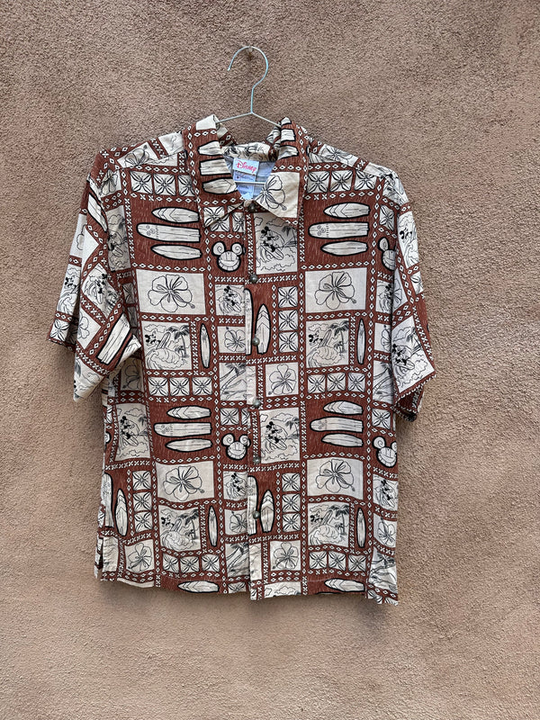 Disney Mickey Mouse Hawaiian Short Sleeve Shirt