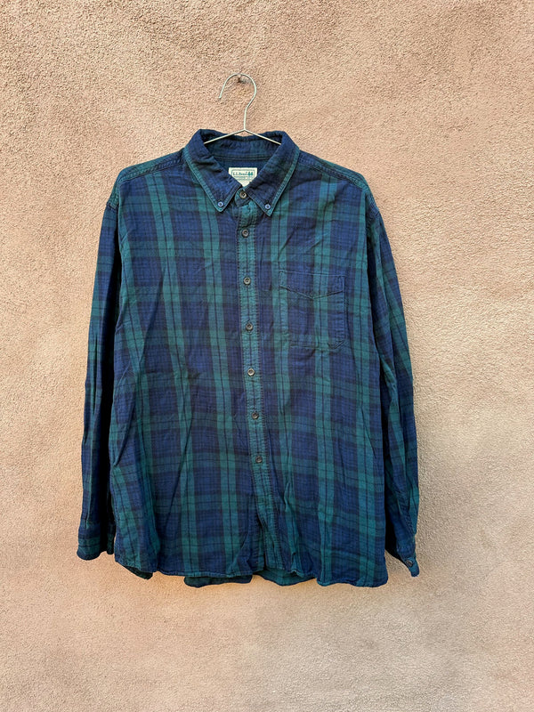 L.L. Bean Tartan Flannel Shirt - XL