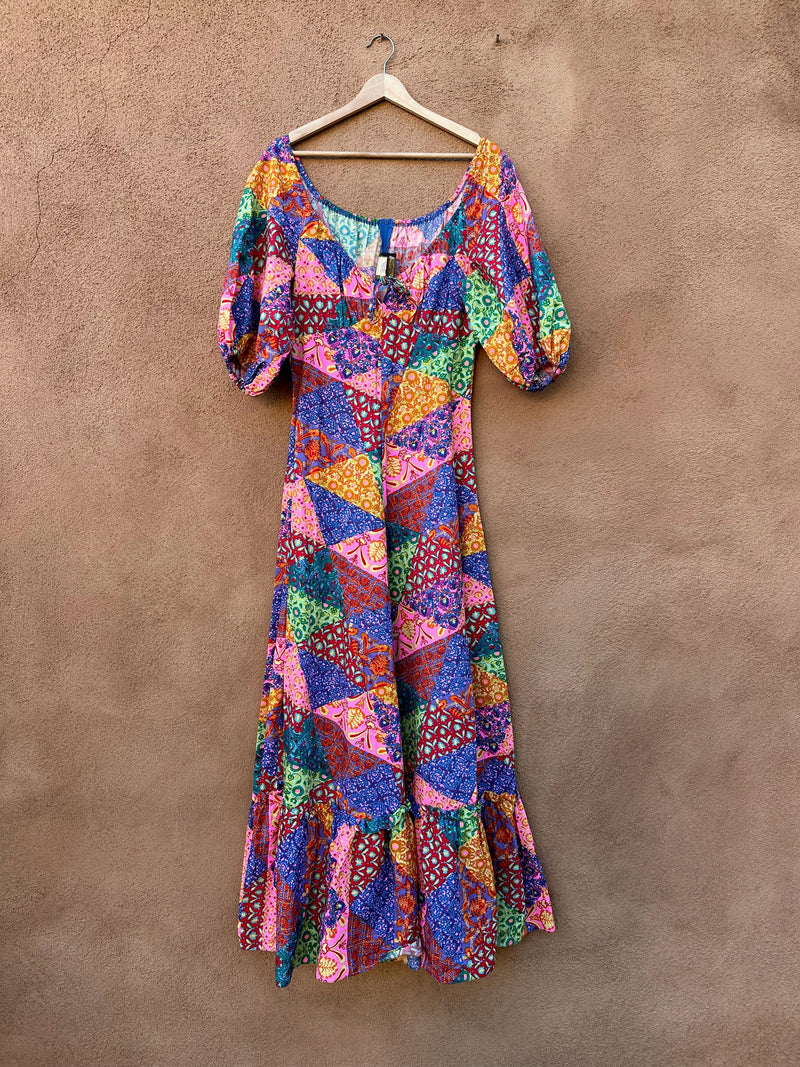 Psychedelic 1970's Denise Dress