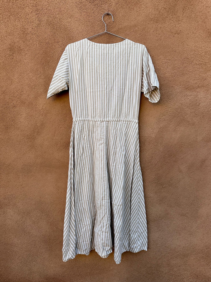 1980's Banana Republic Striped Dress