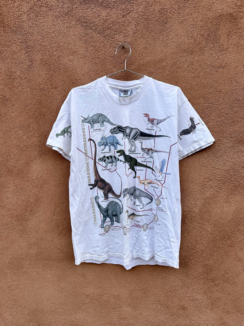 Triassic, Jurassic, Cretaceous T-shirt - as is