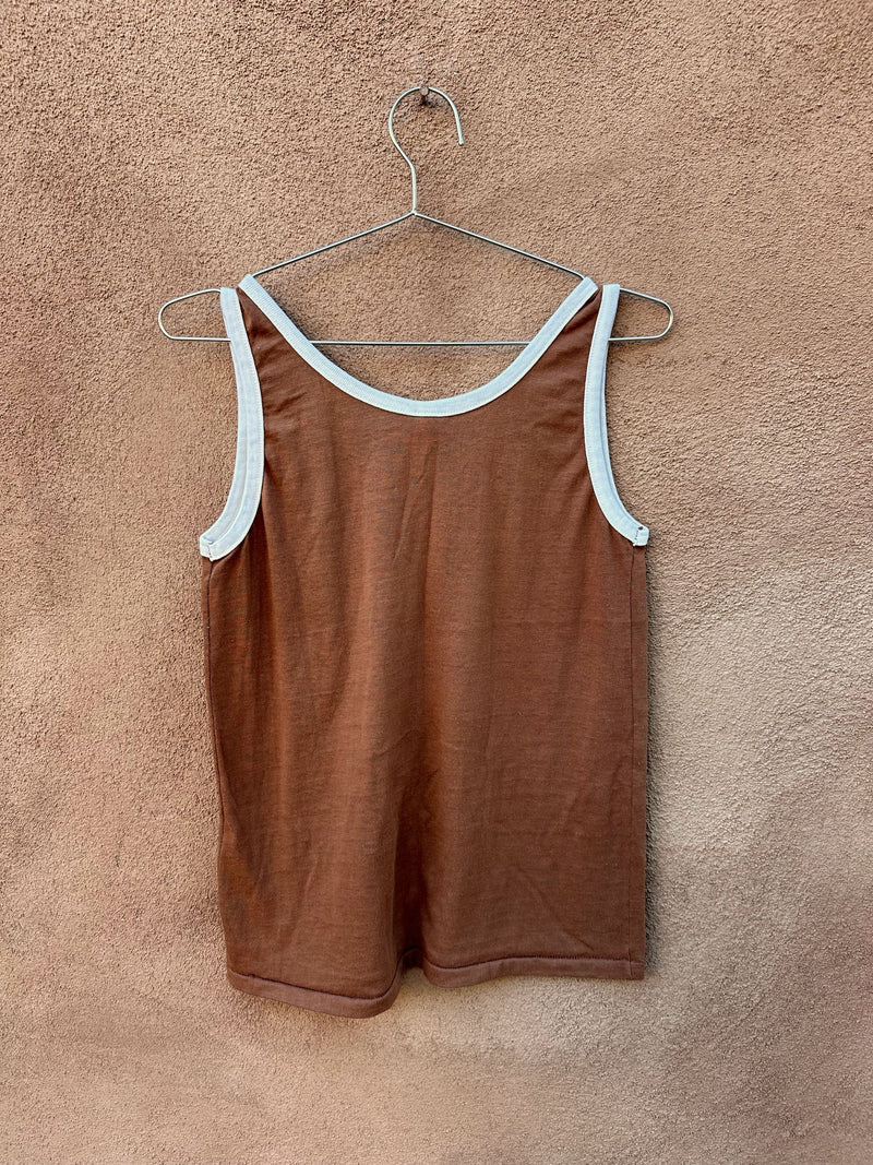 1960's Par Knit Tank Top - Brown