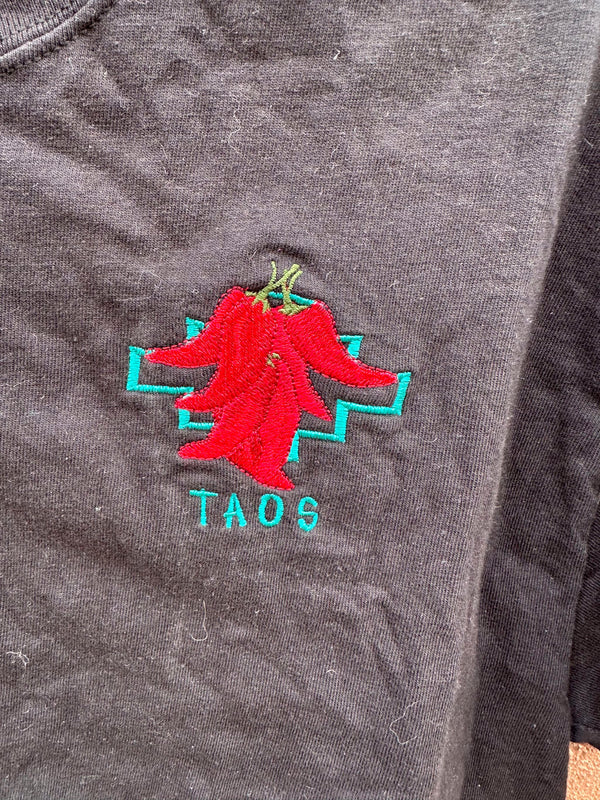 Embroidered Red Chile Ristra Taos T-shirt