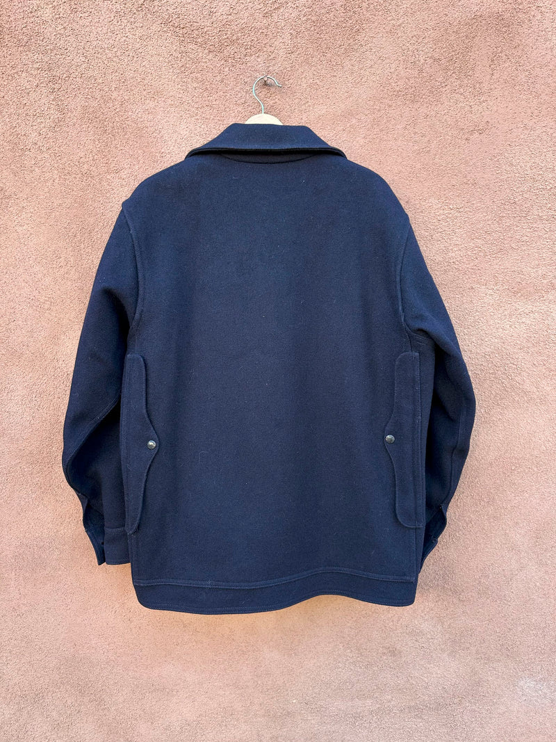 80's Navy Filson Mackinaw Wool Cruiser Jacket - 42