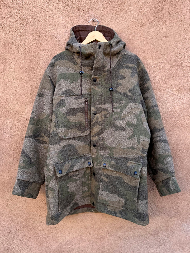 100% Wool Hooded Outdoorsman Cabela's & Pendleton Hunting Camo Jacket