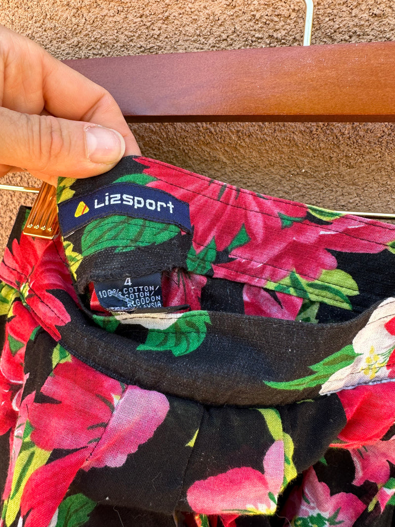 Liz Sport Sheer Floral Skirt