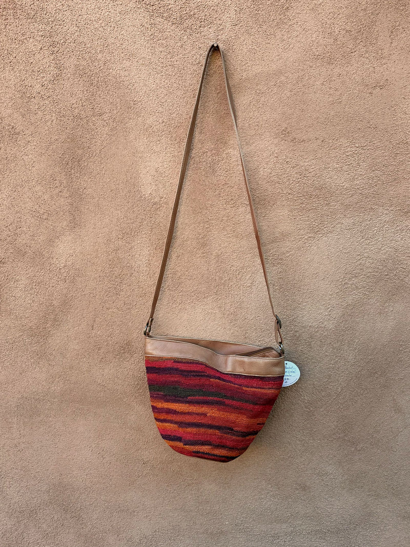 The Bucket Leather & Wool Purse - Ecuador