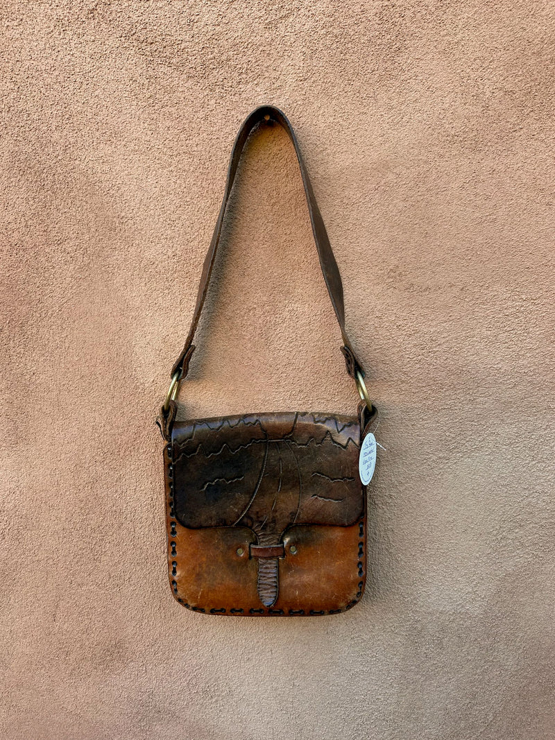 The Road 1970's Leather Hippie Purse