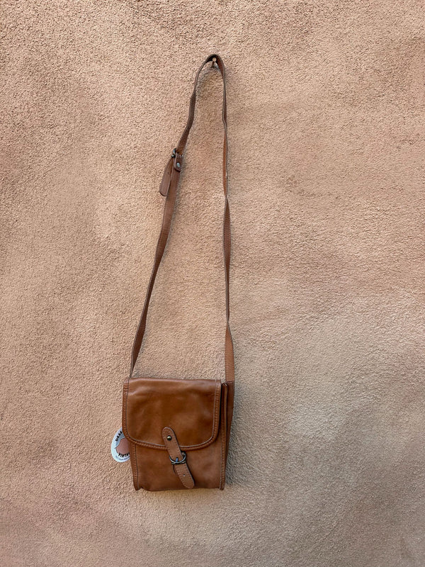 Brown Leather Crossbody Bag - small