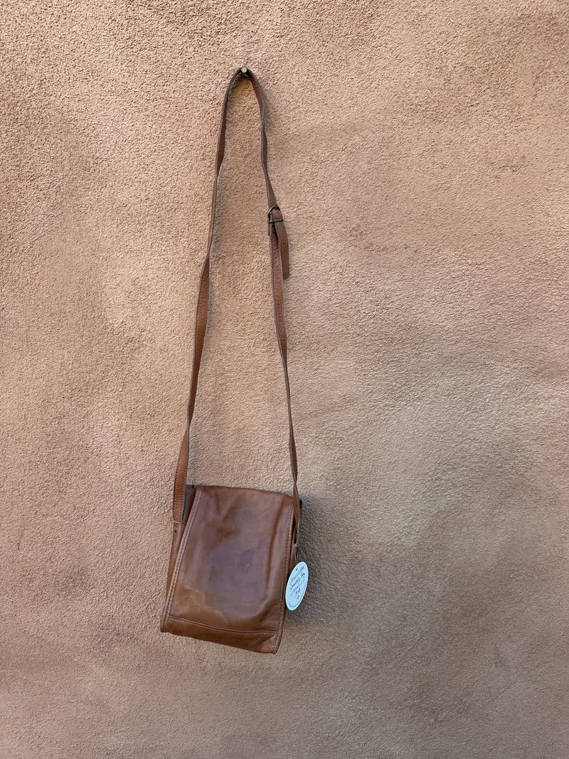 Brown Leather Crossbody Bag - small