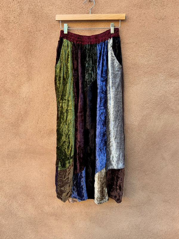 Colorblock Velour Skirt by Sacred Threads