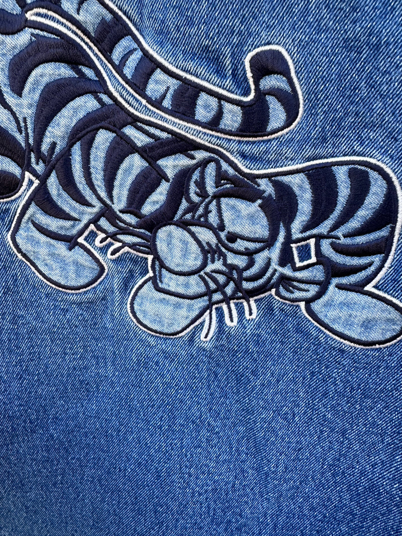 Tigger Denim Letterman Bomber - as is