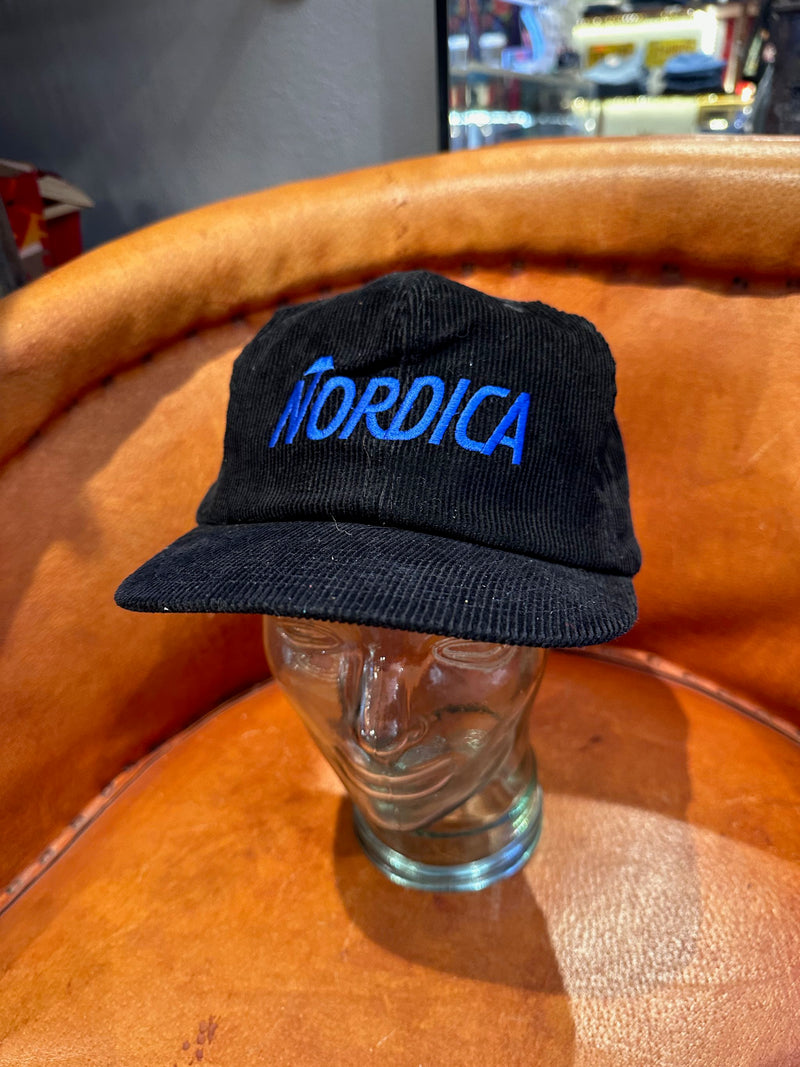 Black Corduroy Nordica Cap