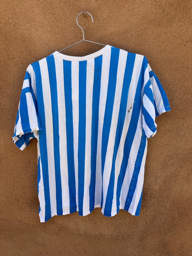 Thrashed Cycling Striped T-shirt