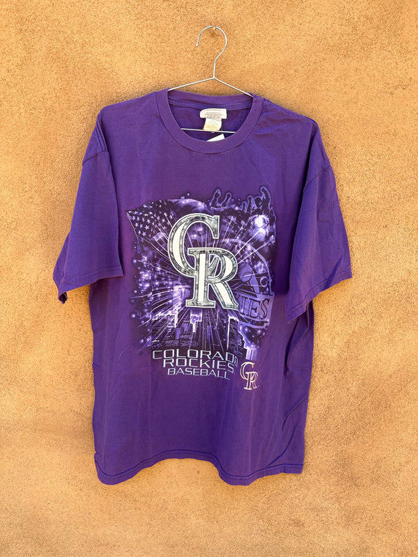 Colorado Rockies Vintage 90s Majestic Baseball Jersey - MLB White & Purple  Pinstripe Uniform Shirt - Stitched - Size Men's XL FREE Shipping
