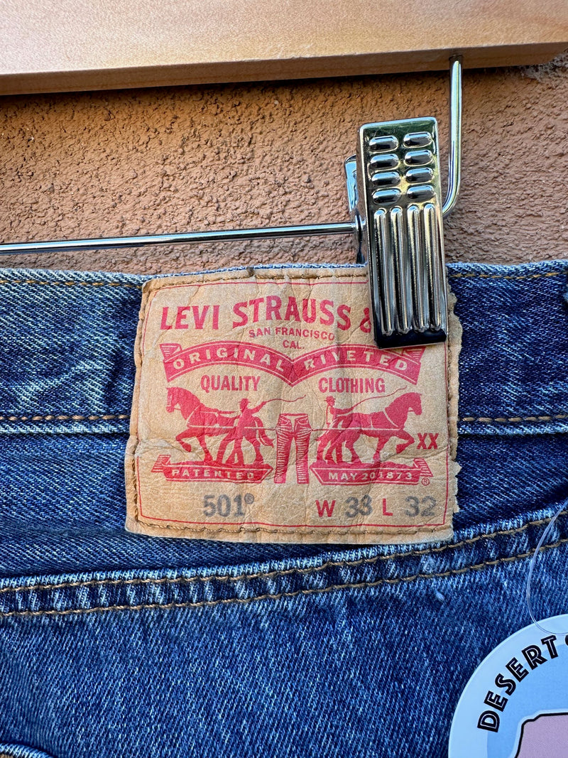 Levi's 501 Button Fly Jeans 33 x 32