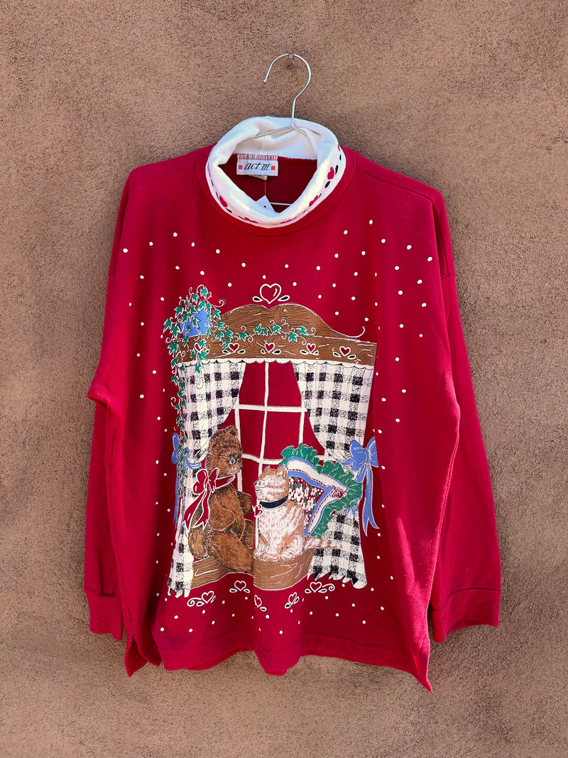 Teddy & Kitten Ugly Xmas Sweatshirt