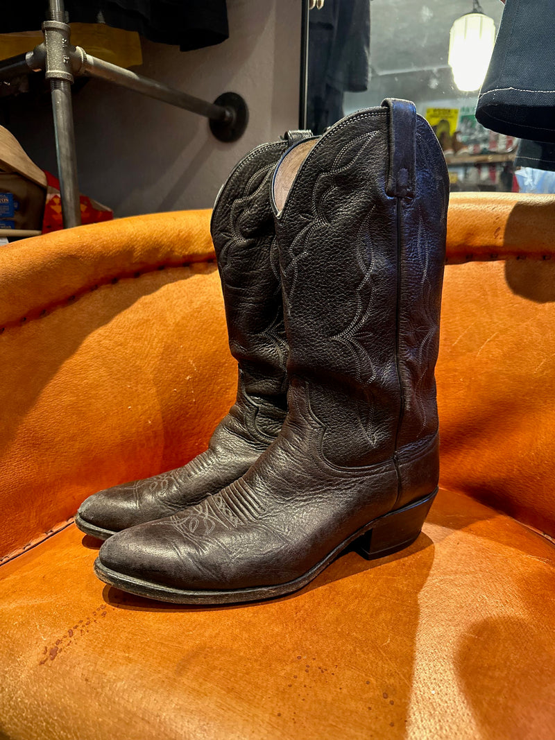 Dark Brown Dan Post Cowboy Boots - 10.5D