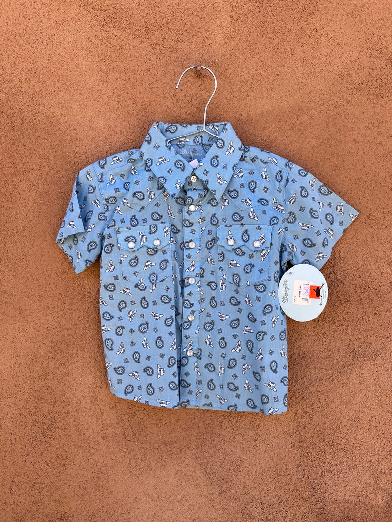 Paisley Cowboy Hat Pearl Snap Shirt