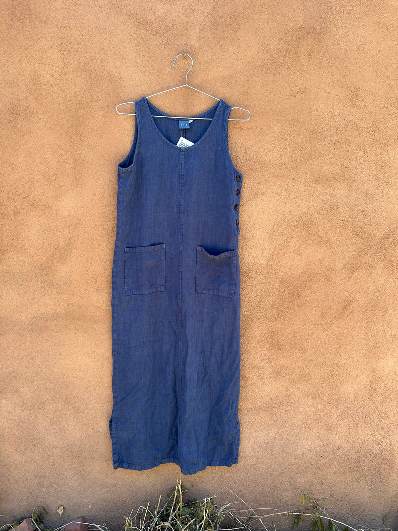 Blue Linen Dress by Ivy