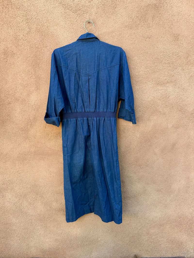 Denim Western Dress by Via Sant Andrea