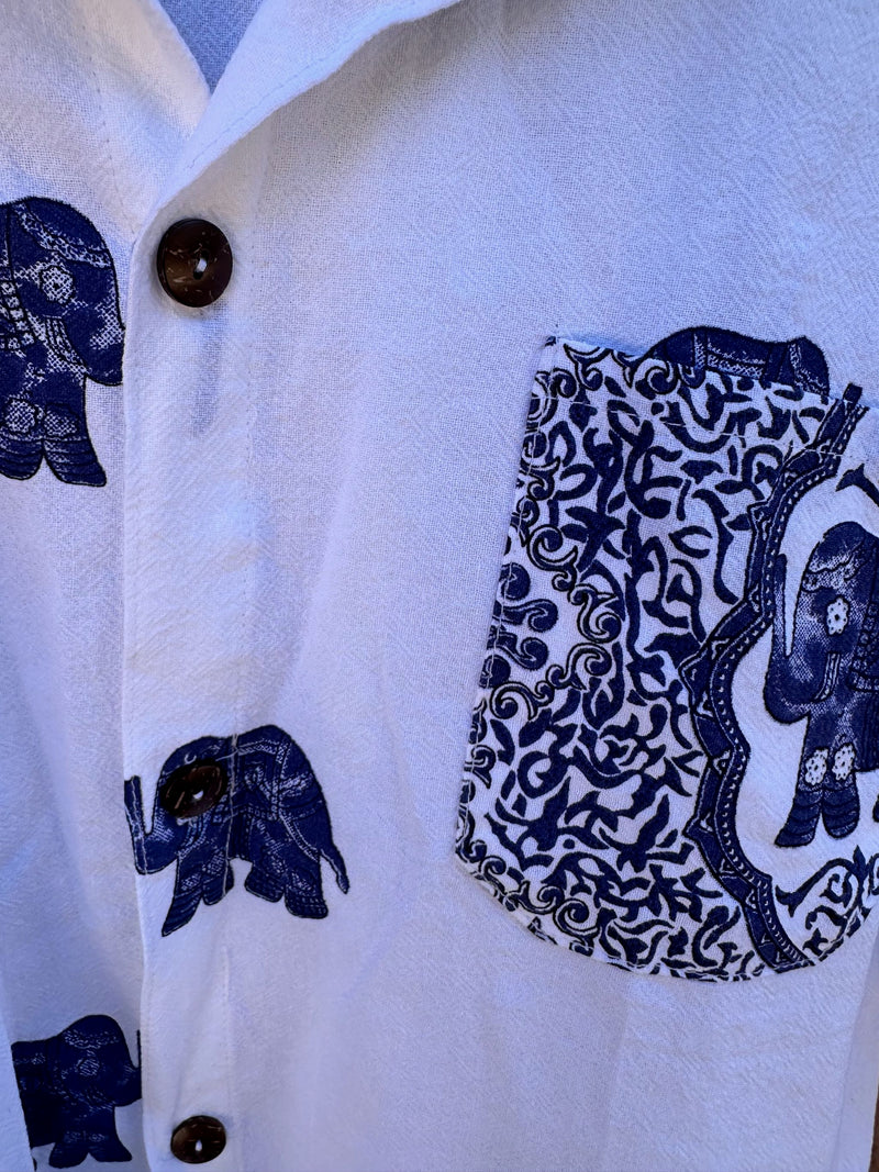 Thai Elephant Cotton Shirt